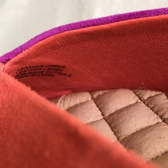 EUC Birdie’s size 9 The Swan slippers. Pink and orange Sangria flats pointed toe - Picture 9 of 13